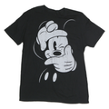 DISNEY Womens Black Mickey Mouse Graphic T-Shirt M Short Sleeve Crew Neck