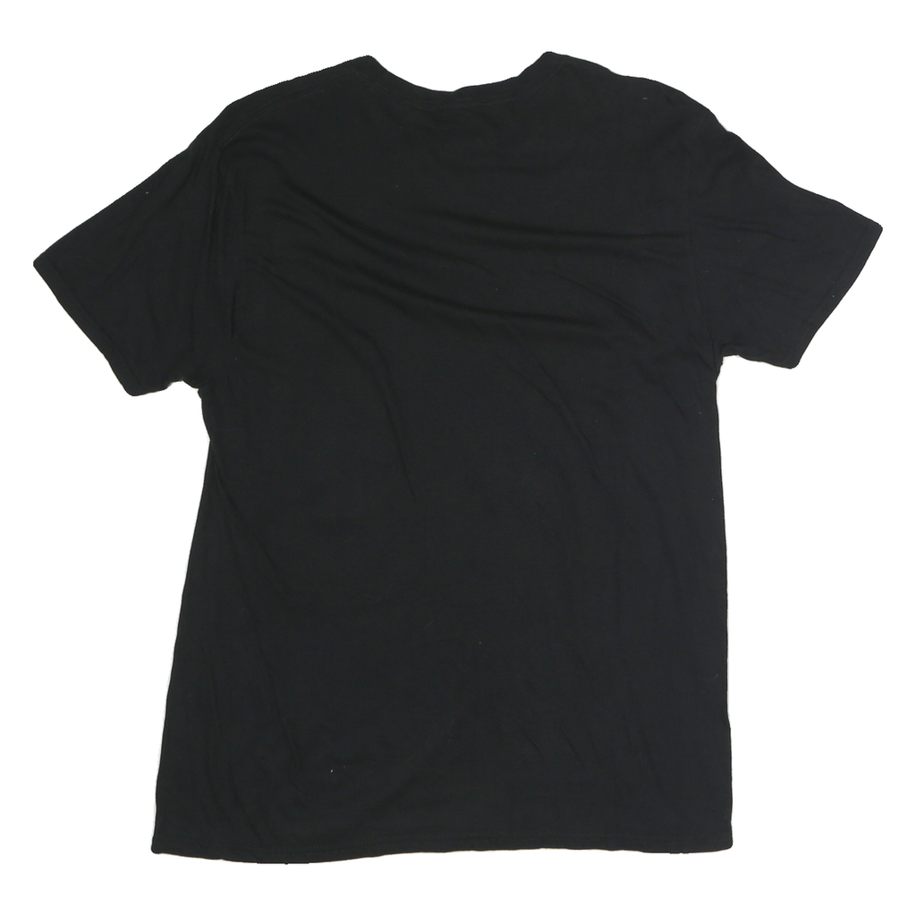 DISNEY Womens Black Mickey Mouse Graphic T-Shirt M Short Sleeve Crew Neck