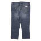 CALVIN KLEIN Womens Jeans Blue Regular Straight Denim Light W34 L27 Stylish
