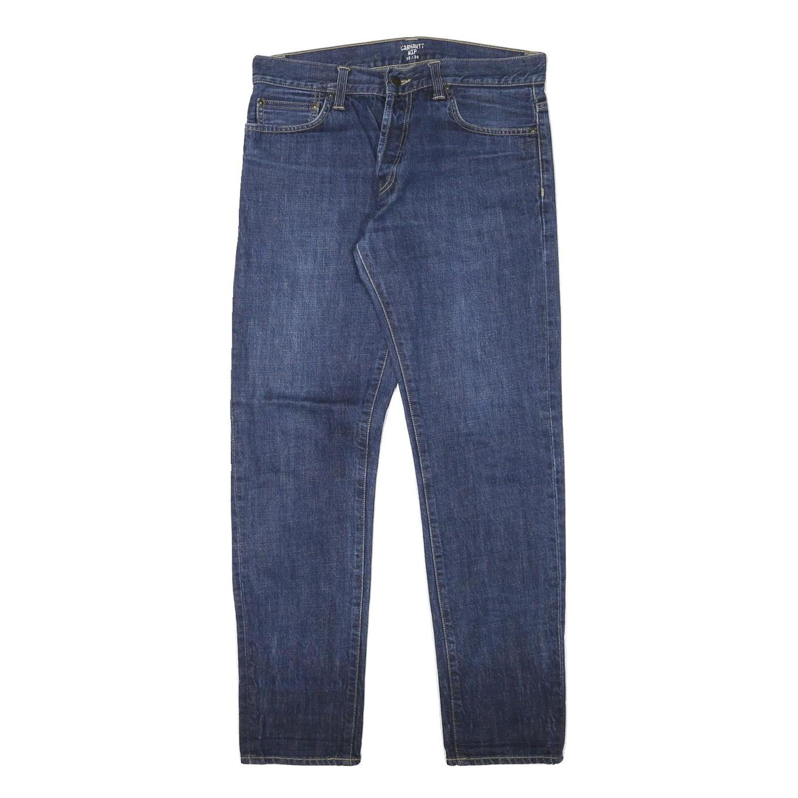 CARHARTT Mens Jeans Blue Slim Straight Denim Medium W32 L30 Casual Wear