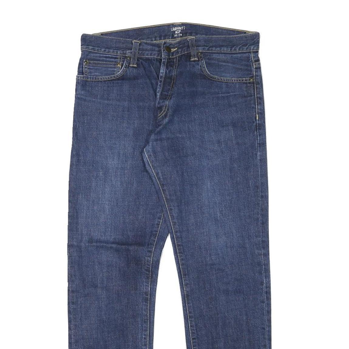 CARHARTT Mens Jeans Blue Slim Straight Denim Medium W32 L30 Casual Wear