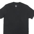 CALVIN KLEIN Mens Black T-Shirt M Short Sleeve Crew Neck Plain Cotton Blend