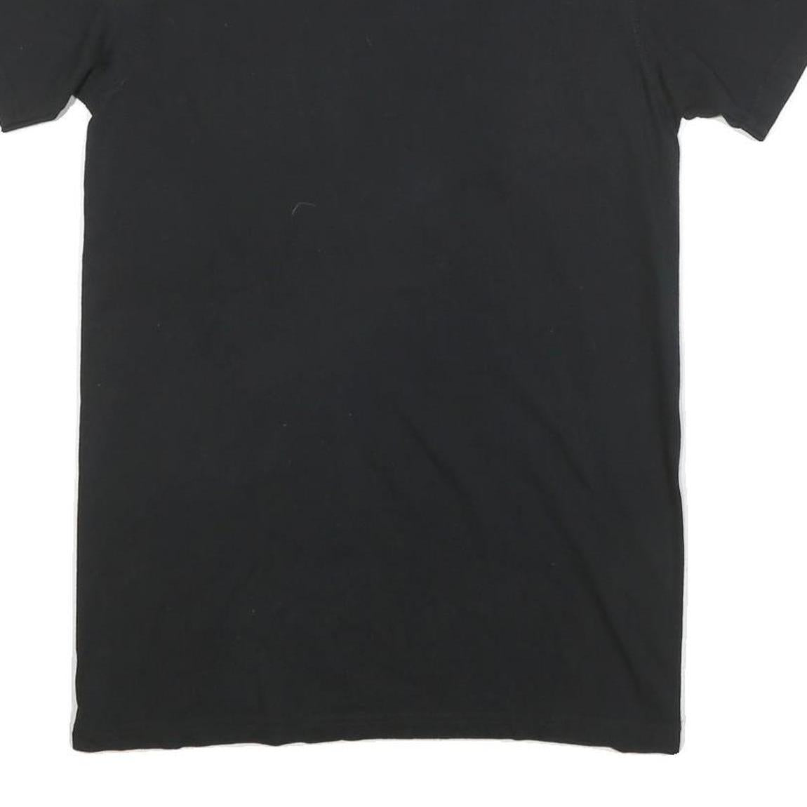 CALVIN KLEIN Mens Black T-Shirt M Short Sleeve Crew Neck Plain Cotton Blend