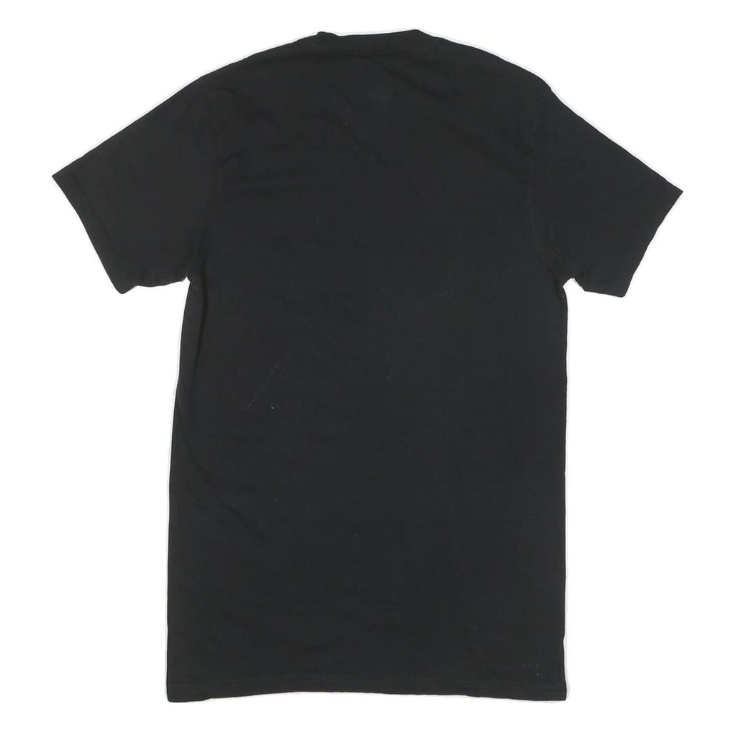CALVIN KLEIN Mens Black T-Shirt M Short Sleeve Crew Neck Plain Cotton Blend