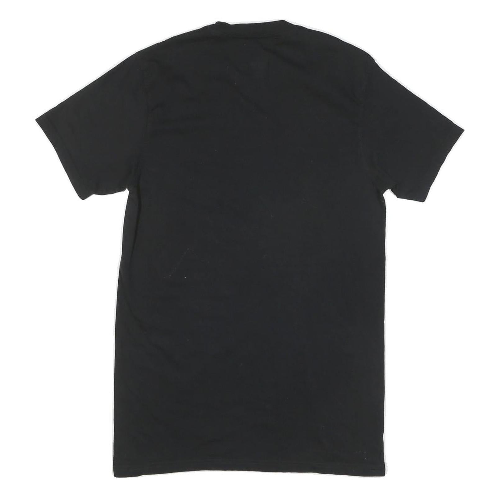 CALVIN KLEIN Mens Black T-Shirt M Short Sleeve Crew Neck Plain Cotton Blend