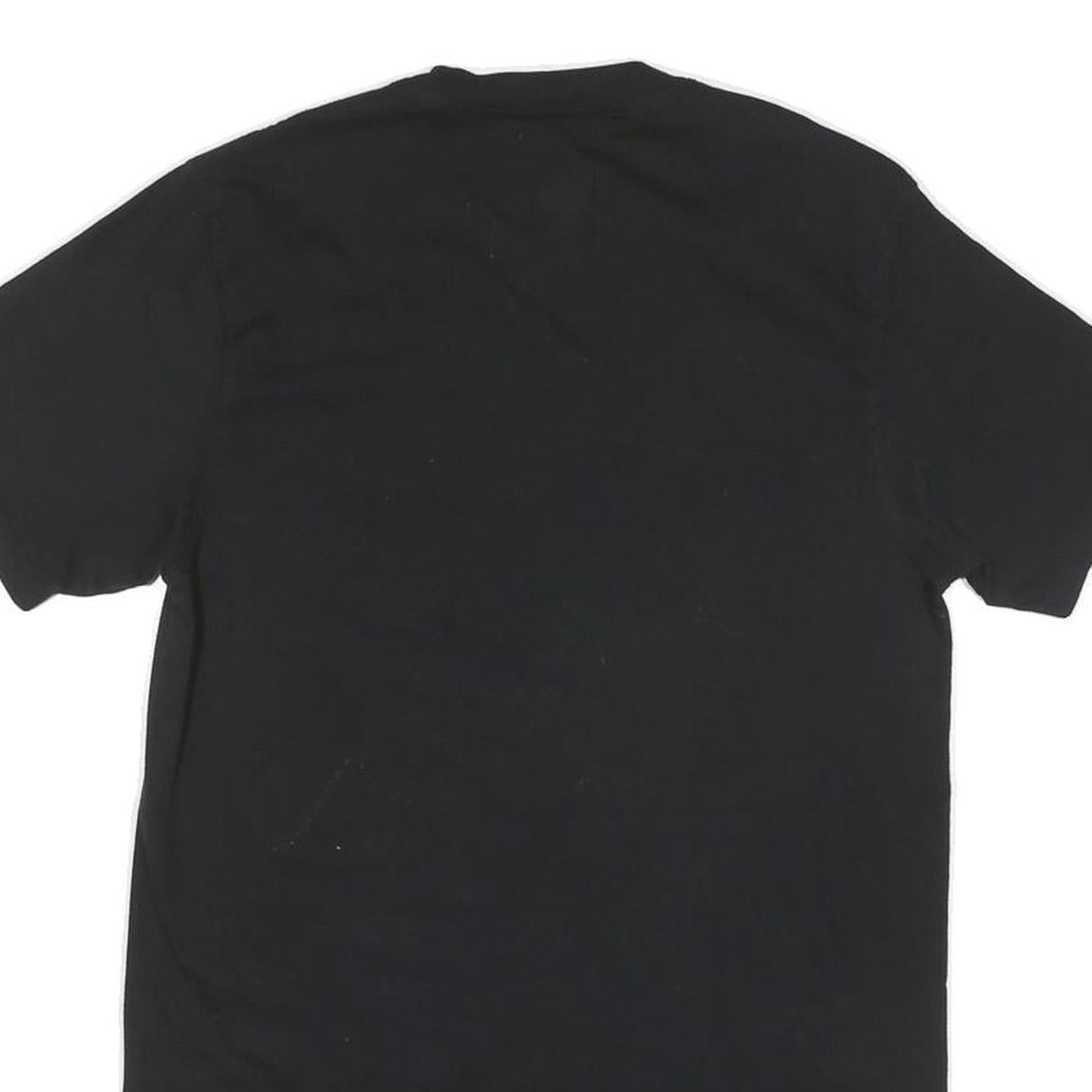 CALVIN KLEIN Mens Black T-Shirt M Short Sleeve Crew Neck Plain Cotton Blend