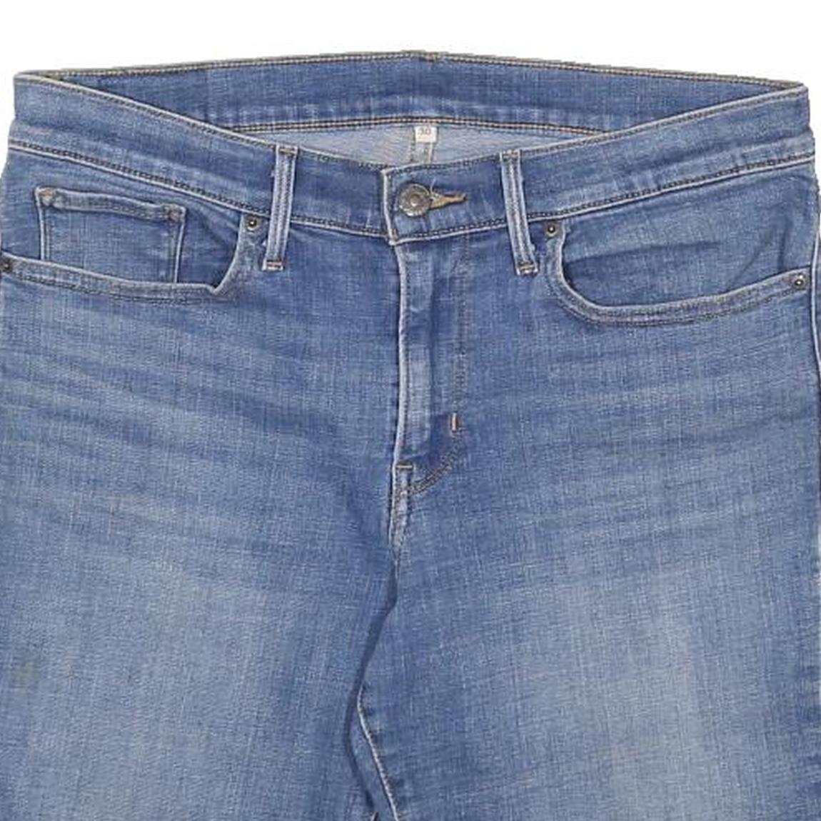 LEVI'S Womens Denim Blue Casual Shorts M W30 Cotton Blend Light Wash