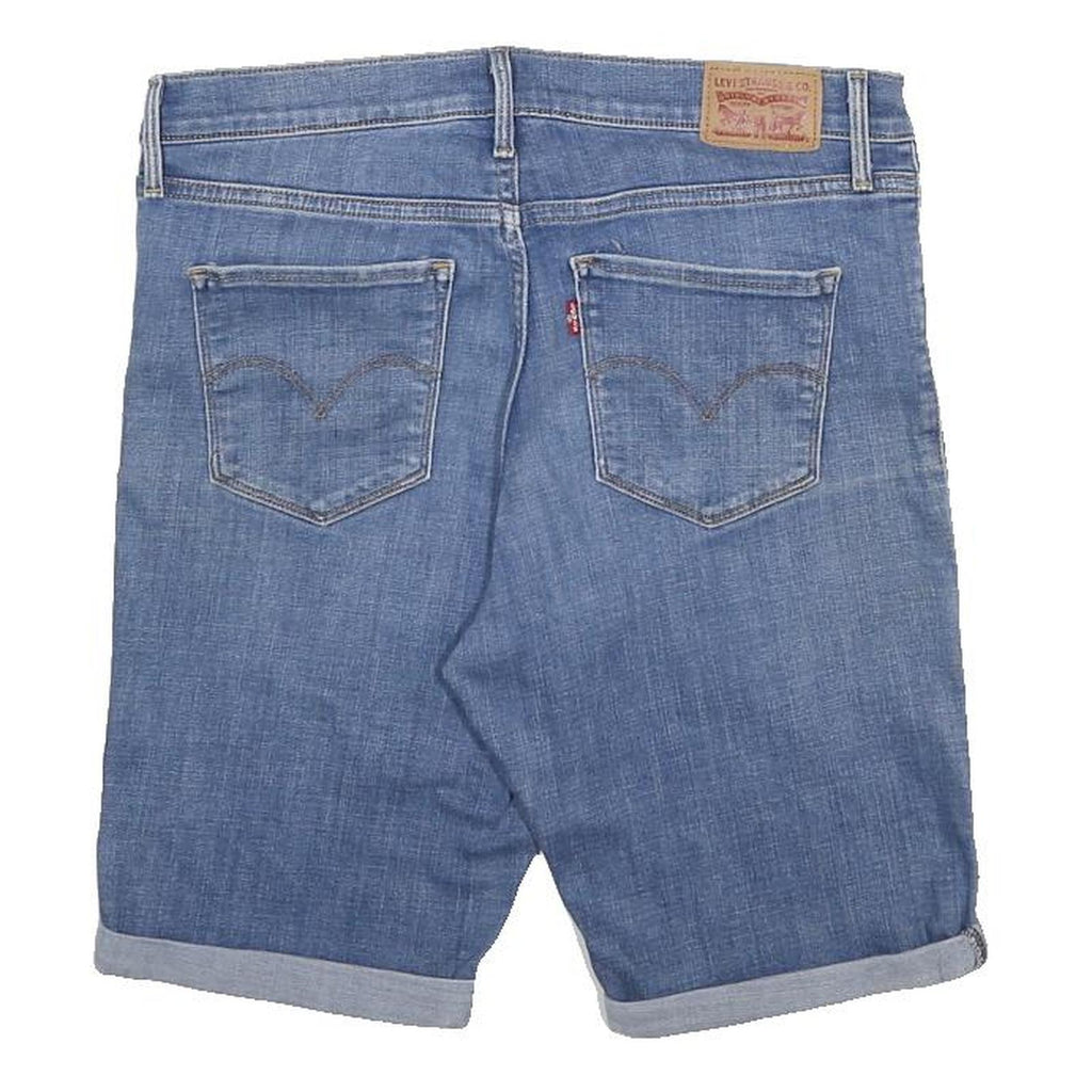 LEVI'S Womens Denim Blue Casual Shorts M W30 Cotton Blend Light Wash
