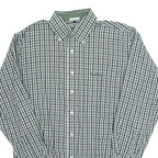 PIERRE CARDIN Mens Shirt Black Check Long Sleeve L