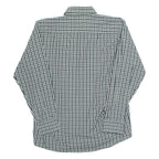 PIERRE CARDIN Mens Shirt Black Check Long Sleeve L