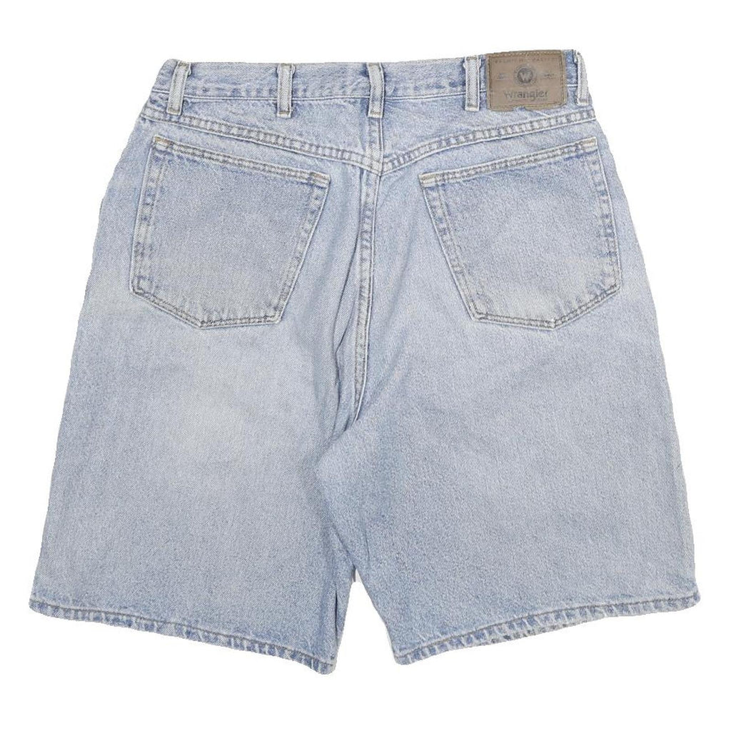 WRANGLER Mens Denim Blue Casual Shorts XL W32 Cotton Blend Classic Fit