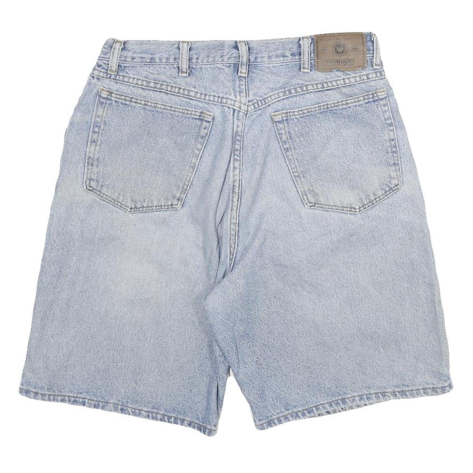 WRANGLER Mens Denim Blue Casual Shorts XL W32 Cotton Blend Classic Fit