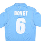 MACRON Napoli 2014-15 Home Mens Blue Football Shirt L Short Sleeve Collar