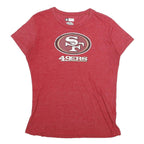 NFL Womens Red San Francisco 49ers Graphic T-Shirt L Short Sleeve Crew Neck