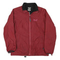 JACK WOLFSKIN Mens Red Outdoor Jacket M Polyester Blend Zip Lightweight