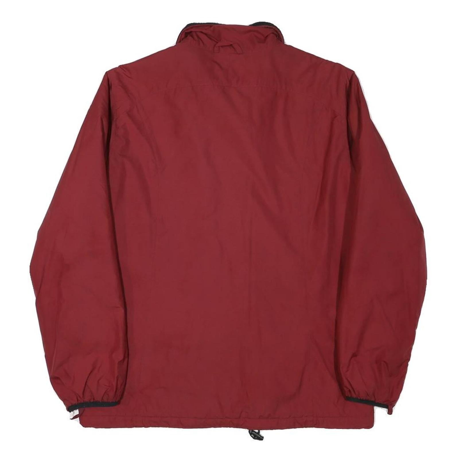 JACK WOLFSKIN Mens Red Outdoor Jacket M Polyester Blend Zip Lightweight