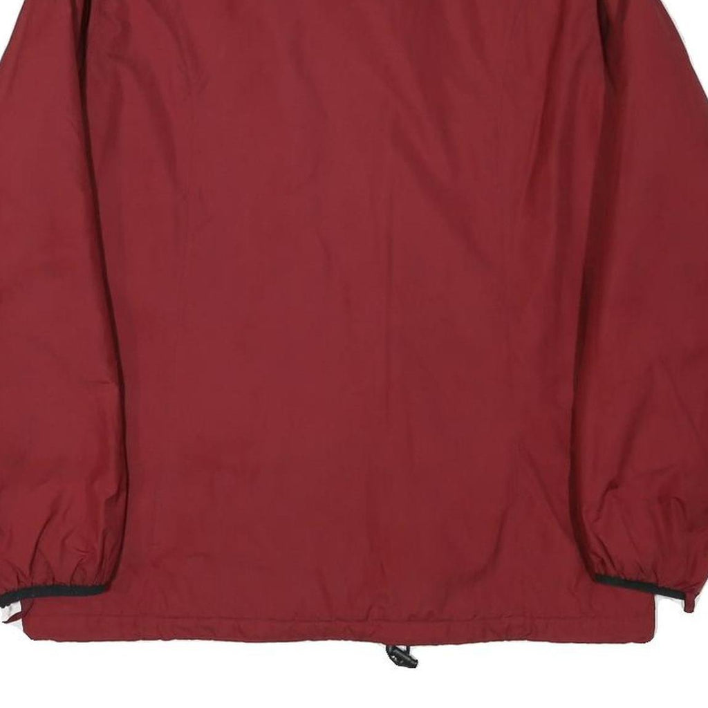 JACK WOLFSKIN Mens Red Outdoor Jacket M Polyester Blend Zip Lightweight