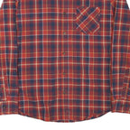 LEVI'S Mens Red Navy & Yellow Check Shirt M Cotton Blend Long Sleeve Casual