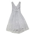 PHASE EIGHT Womens Silver Fit & Flare Polyester Blend Midi Dress UK 14 Knotted