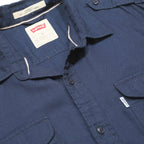 LEVI'S Mens Blue Cotton Long Sleeve Shirt M Casual Button Pocket