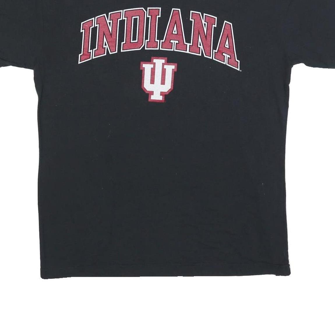 OLD VARSITY BRAND Mens Black Indiana Graphic T-Shirt L Short Sleeve Crew Neck