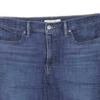 LEVI'S Womens Denim Blue Casual Cotton Blend Shorts M W32 Shaping Straight