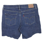 LEVI'S Womens Denim Blue Casual Cotton Blend Shorts M W32 Shaping Straight