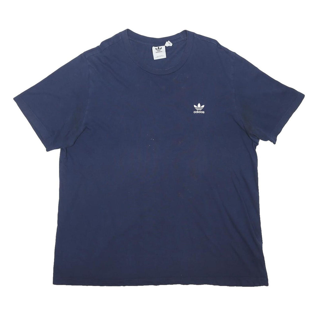 ADIDAS ORIGINALS Mens Blue Modern T-Shirt XL Short Sleeve Crew Neck Comfortable