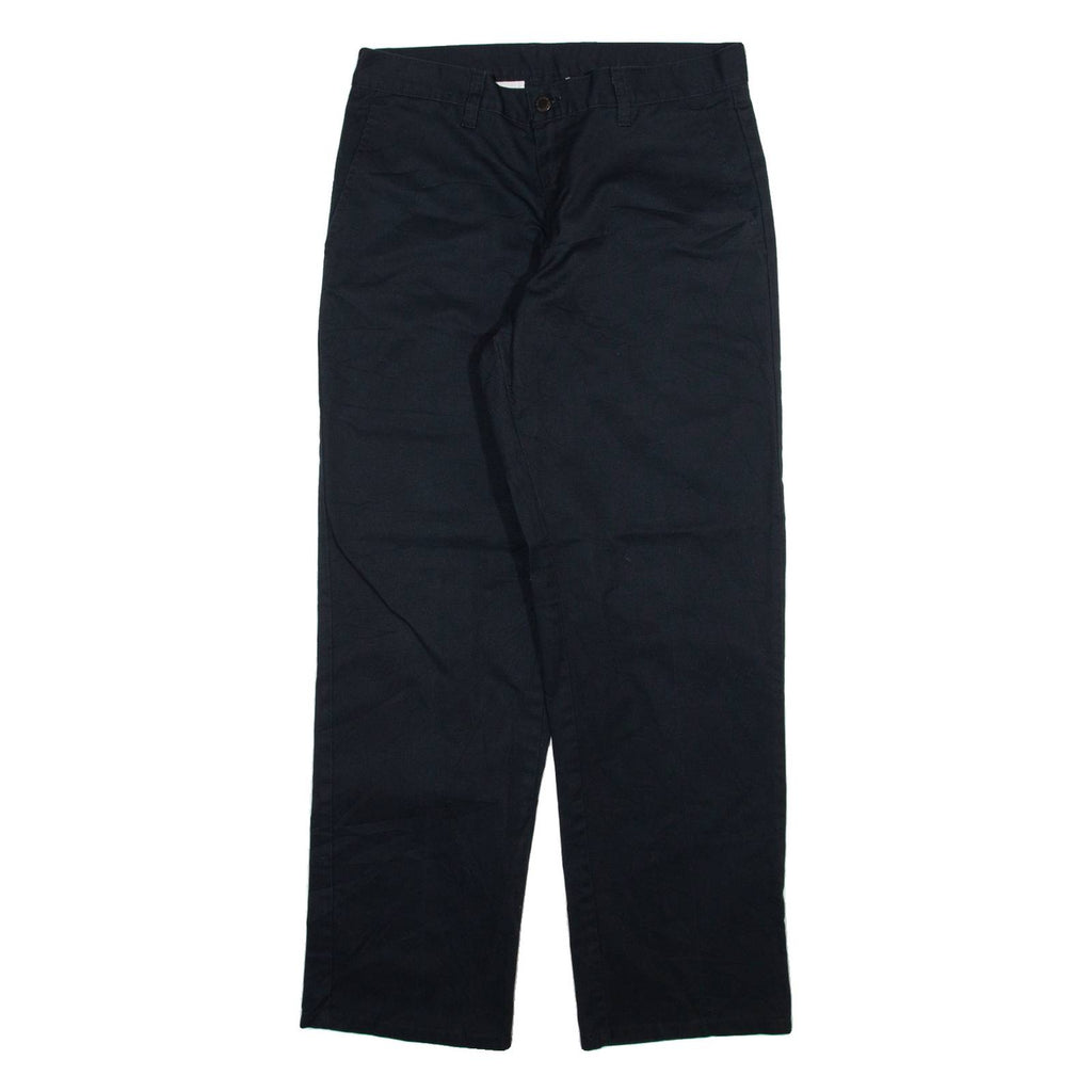 DICKIES Womens Trousers Black Regular Straight W30 L30