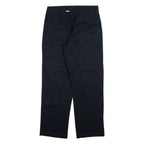 DICKIES Womens Trousers Black Regular Straight W30 L30