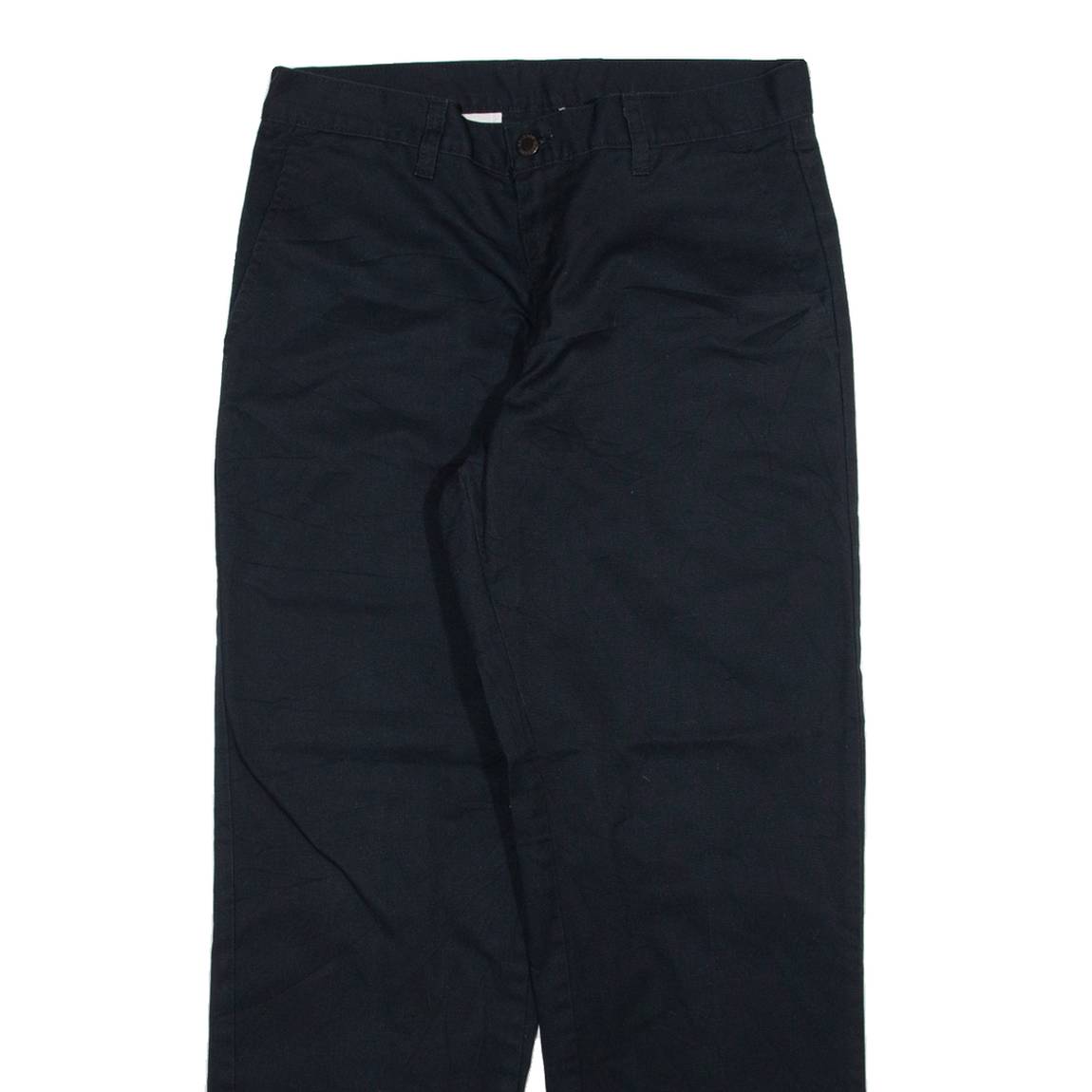 DICKIES Womens Trousers Black Regular Straight W30 L30