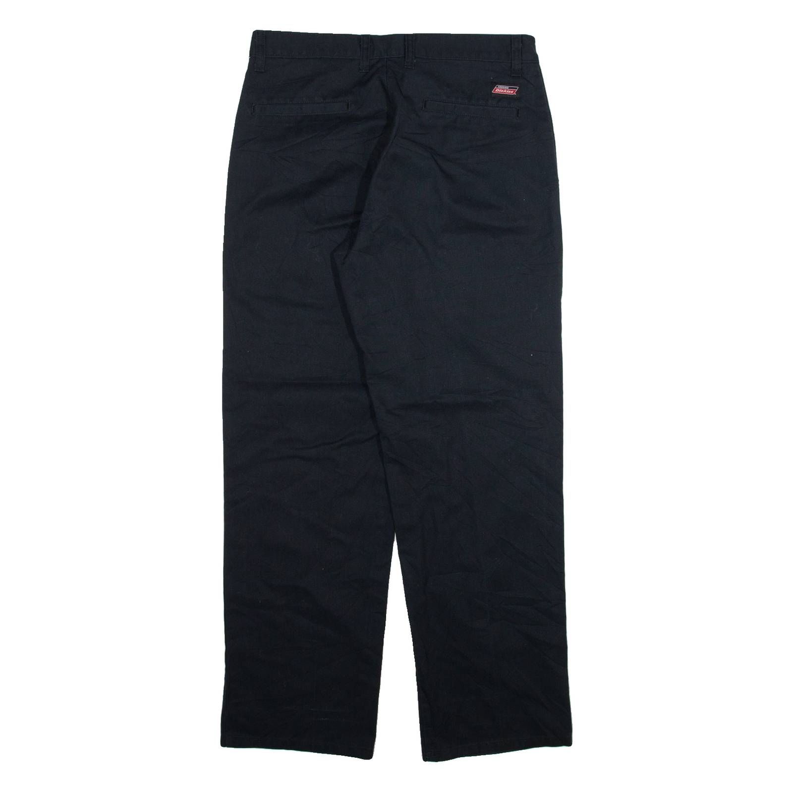 DICKIES Womens Trousers Black Regular Straight W30 L30