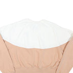 NIKE Womens White & Pink Crew Neck M Sweatshirt Cotton Blend Casual Pullover