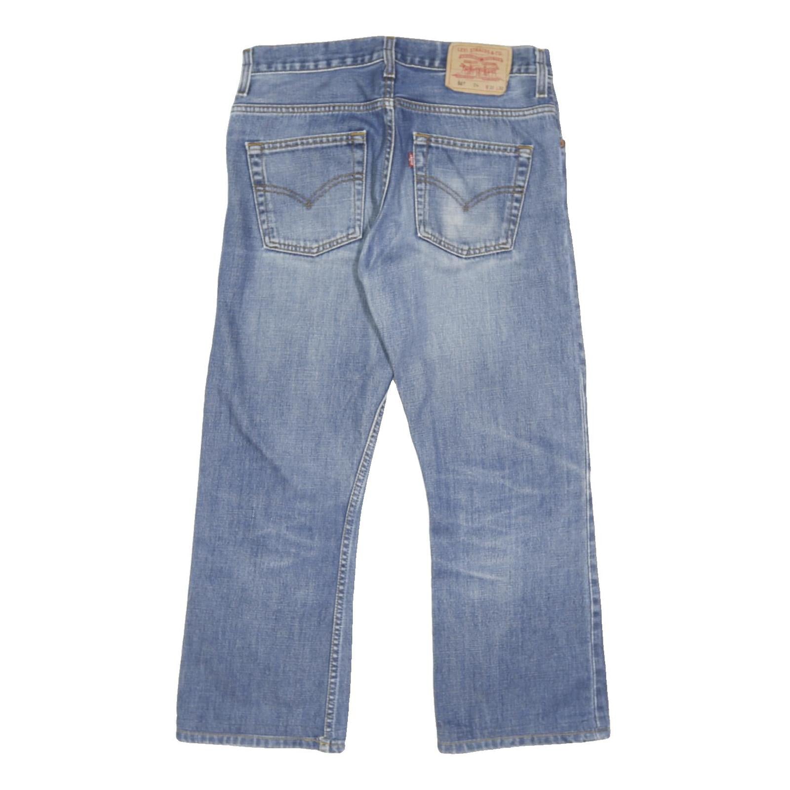 LEVI'S 507 Womens Jeans Blue Regular Straight Denim Medium Wash W30 L25 Classic