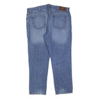 TOMMY HILFIGER Mens Jeans Blue Regular Straight Denim Medium W40 L30 Classic Zip