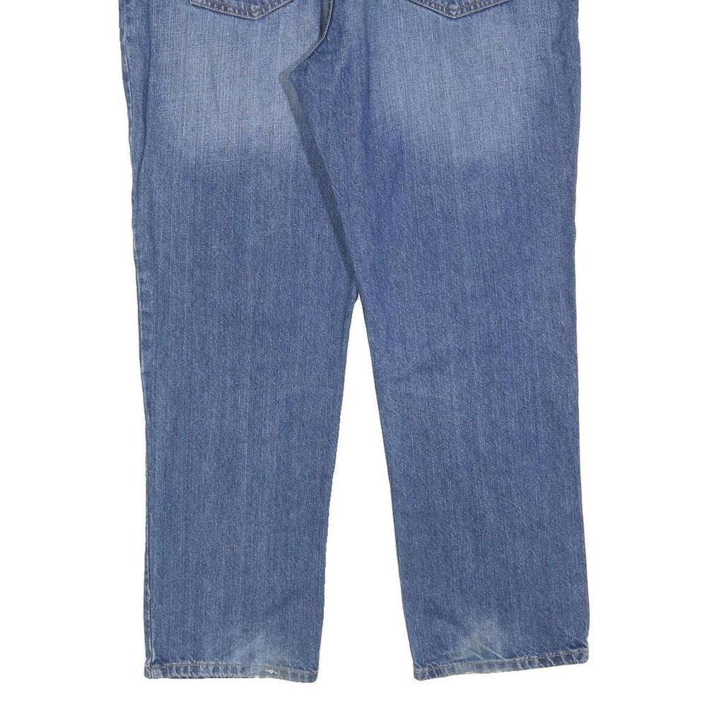 TOMMY HILFIGER Mens Jeans Blue Regular Straight Denim Medium W40 L30 Classic Zip