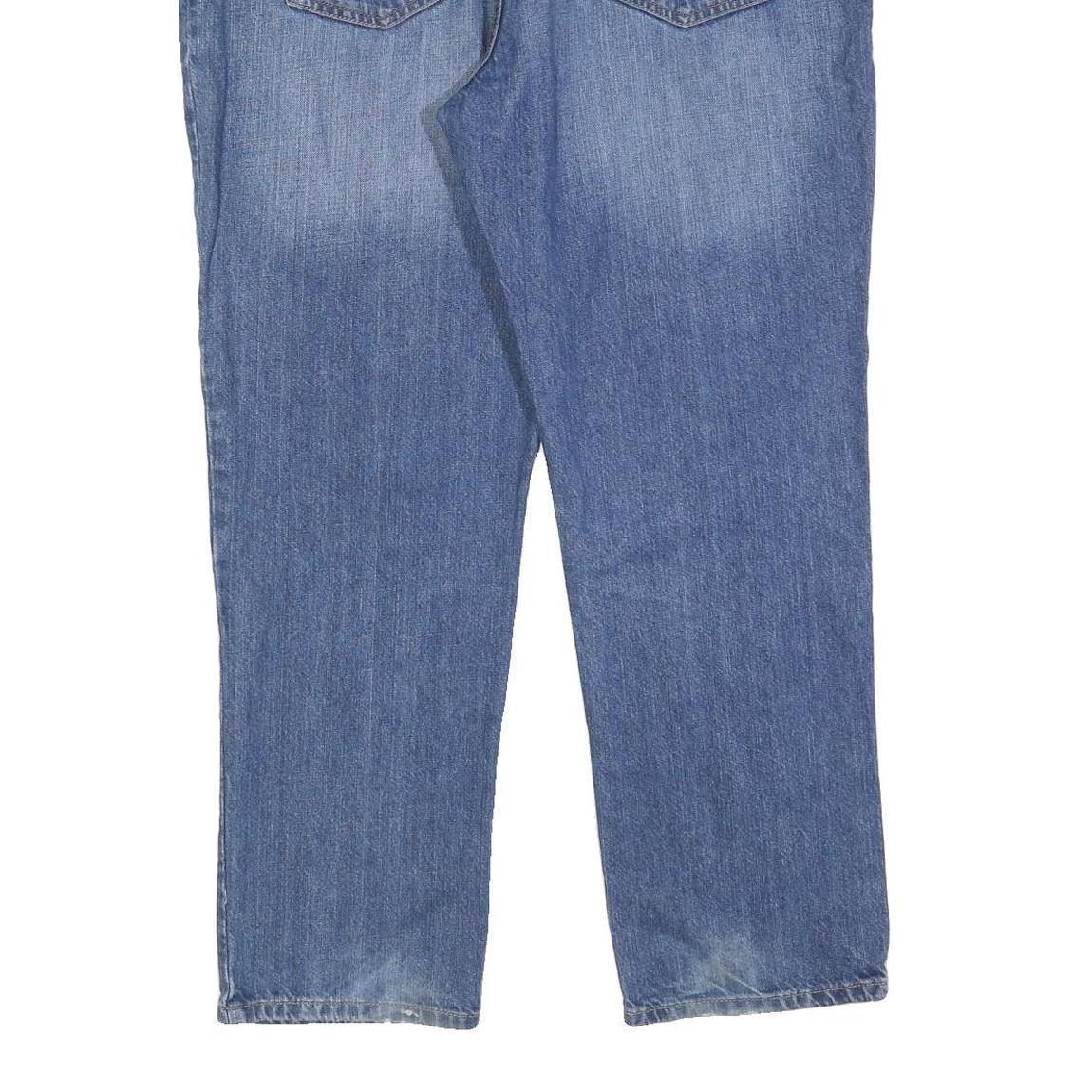 TOMMY HILFIGER Mens Jeans Blue Regular Straight Denim Medium W40 L30 Classic Zip