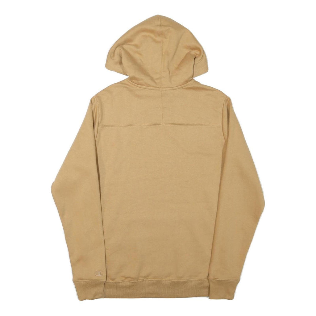 CHAMPION Mens Beige Pullover Hoodie S Cotton Blend Casual Streetwear