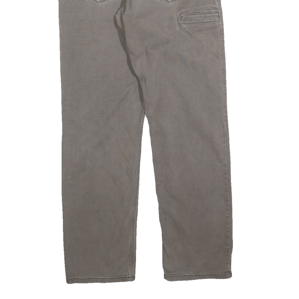 CARHARTT Mens Cotton Blend Brown Relaxed Straight Trousers W32 L31 Workwear