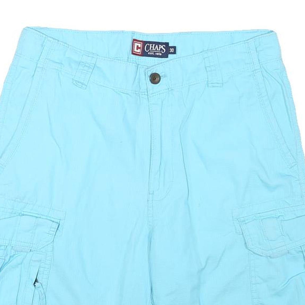 CHAPS Mens Shorts Blue Cargo M W30 Cotton Blend Casual Pockets Comfortable