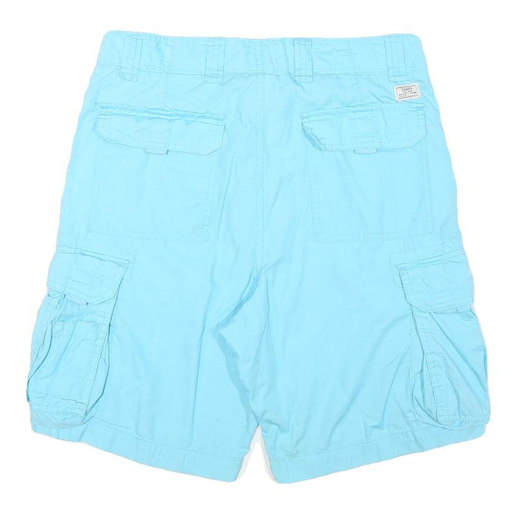 CHAPS Mens Shorts Blue Cargo M W30 Cotton Blend Casual Pockets Comfortable