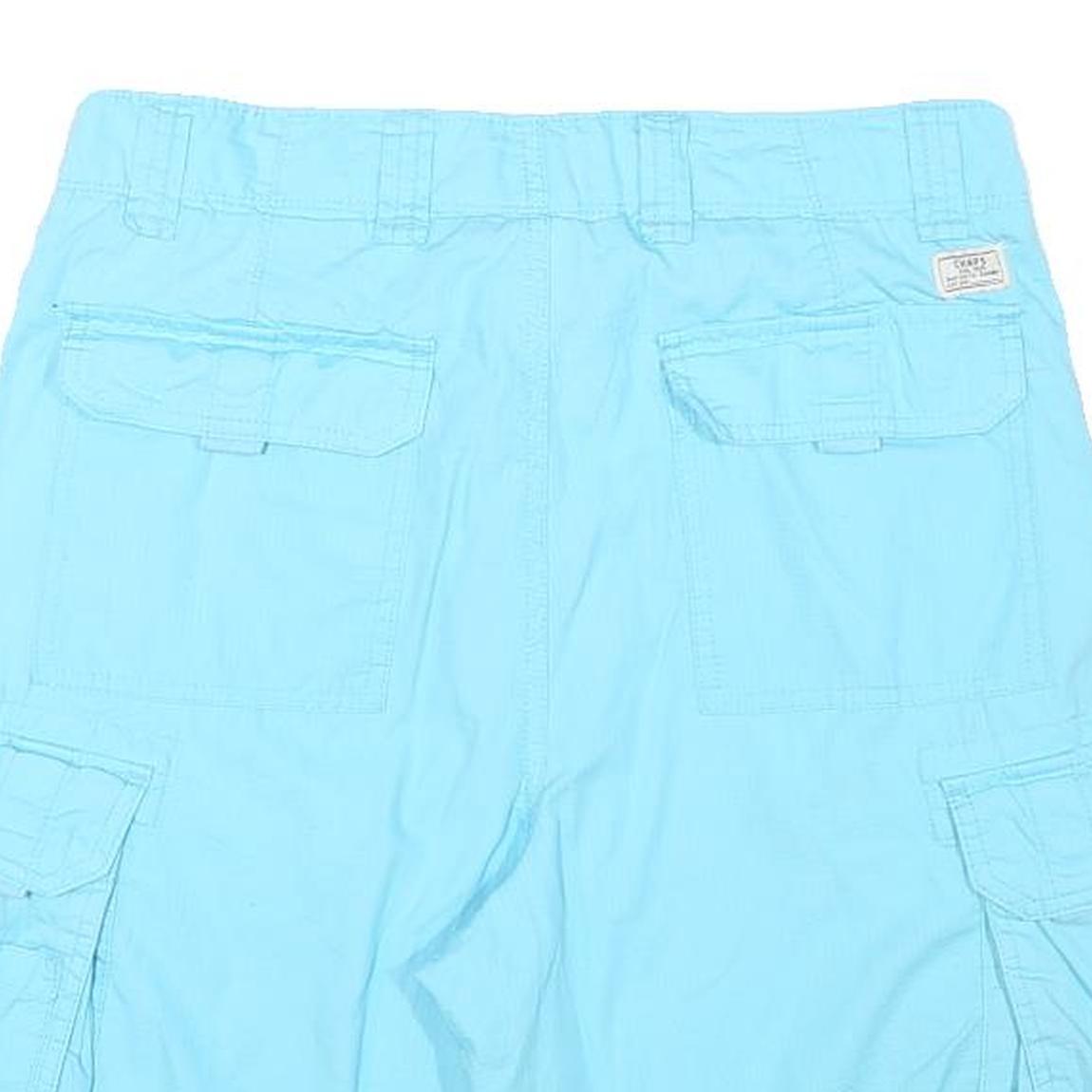 CHAPS Mens Shorts Blue Cargo M W30 Cotton Blend Casual Pockets Comfortable