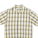CARHARTT Mens Yellow & Grey Check Shirt L Cotton Blend Casual Workwear