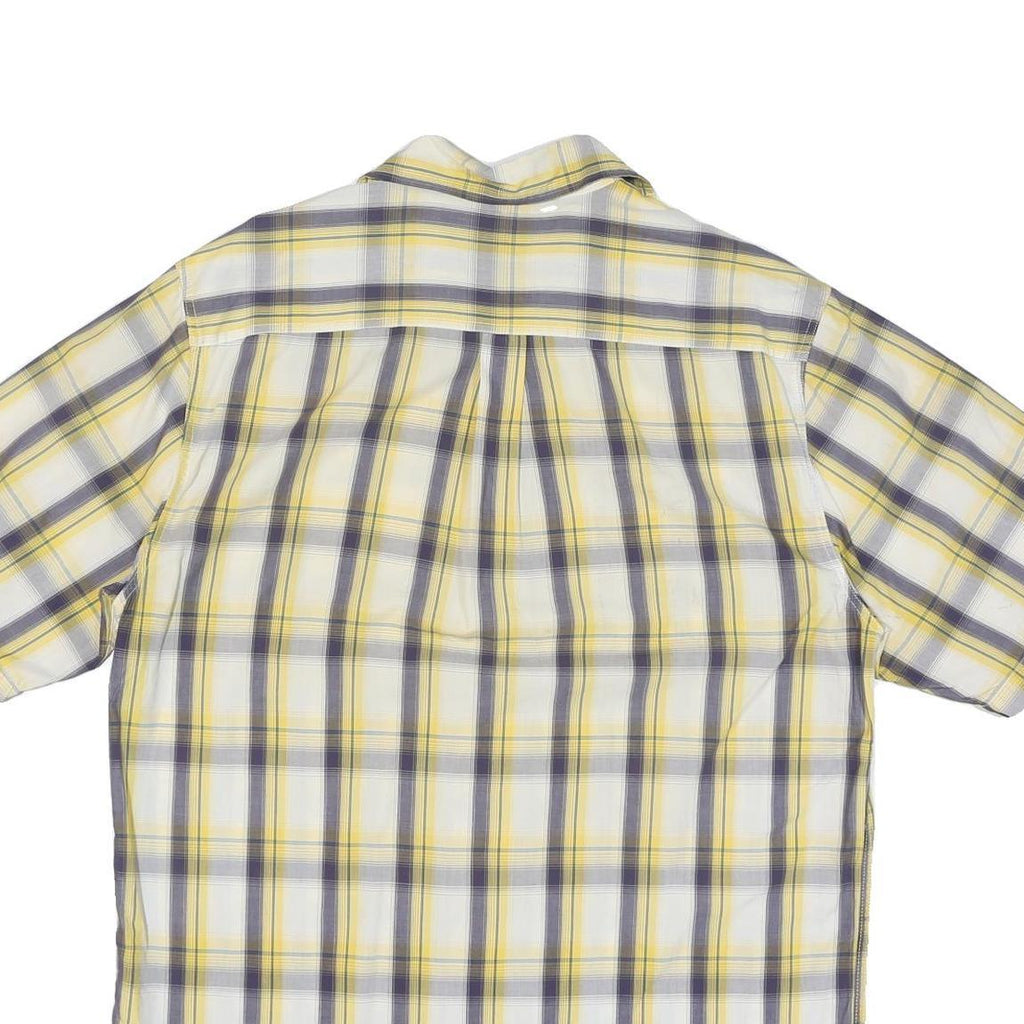 CARHARTT Mens Yellow & Grey Check Shirt L Cotton Blend Casual Workwear