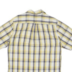 CARHARTT Mens Yellow & Grey Check Shirt L Cotton Blend Casual Workwear