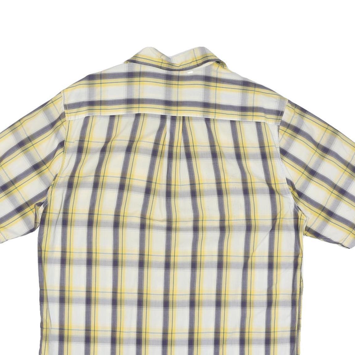 CARHARTT Mens Yellow & Grey Check Shirt L Cotton Blend Casual Workwear