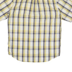 CARHARTT Mens Yellow & Grey Check Shirt L Cotton Blend Casual Workwear