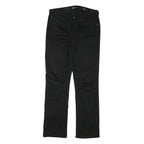 LEVI'S Womens Black Regular Straight Denim Woven Cotton Blend Jeans W30 L30 Zip