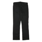 LEVI'S Womens Black Regular Straight Denim Woven Cotton Blend Jeans W30 L30 Zip