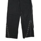 Womens Black Regular Fit Straight Cotton Blend Jeans W28 L27 Lace Trim Detailing